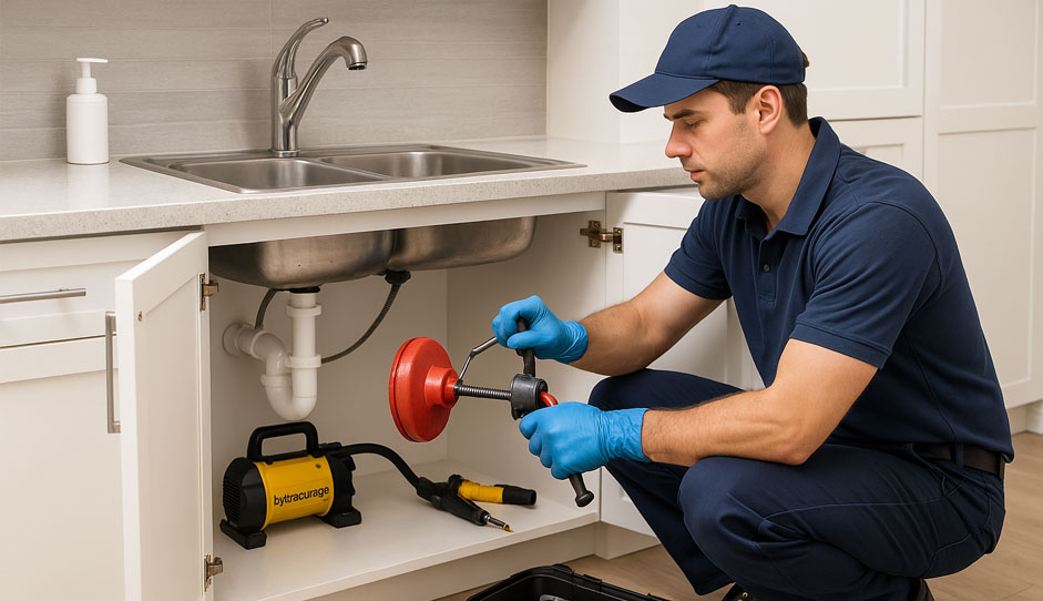 Débouchage d’évier et lavabo à Liège – siphon, furet professionnel et hydrocurage