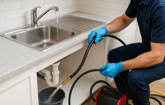 Hydrocurage haute pression pour graisses et tartre